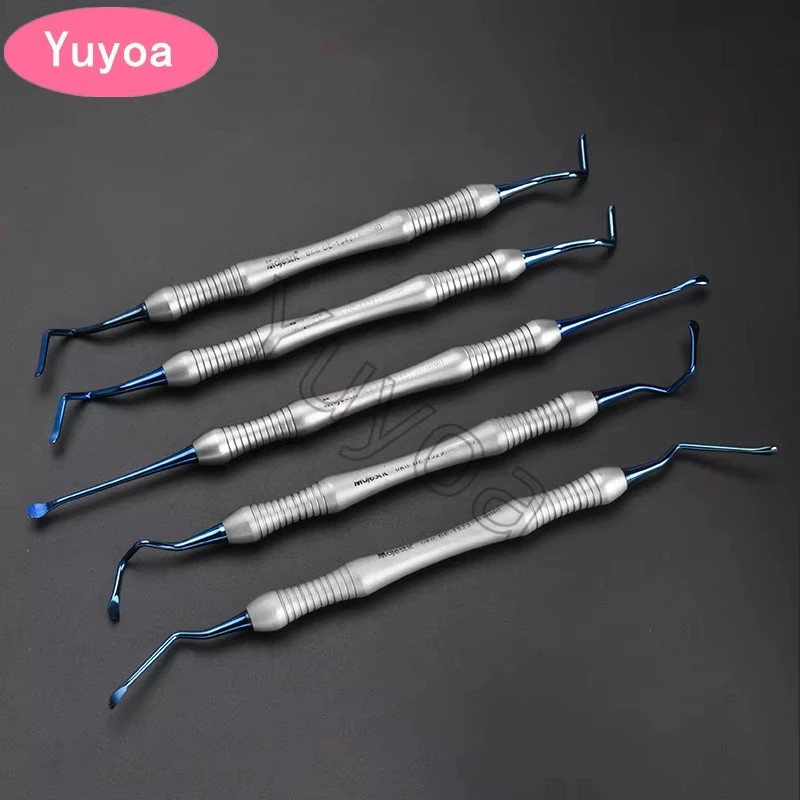 5pcs/set Dental Periodontal Tunnel Knife Vestibular Incision Subperiosteal Tunnel Access Tool Debtist Instruments