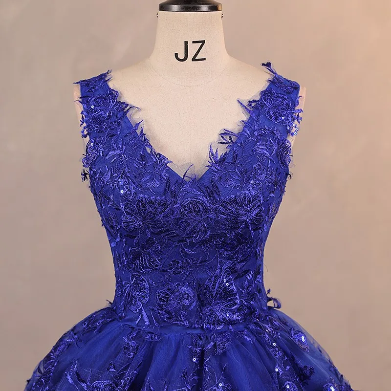 FibrQuinceanera-Robe de Rhclassique à col en V avec queue pour fille, robe de soirée douce, photo réelle, robe de Rh, automne, nouveau, 2023