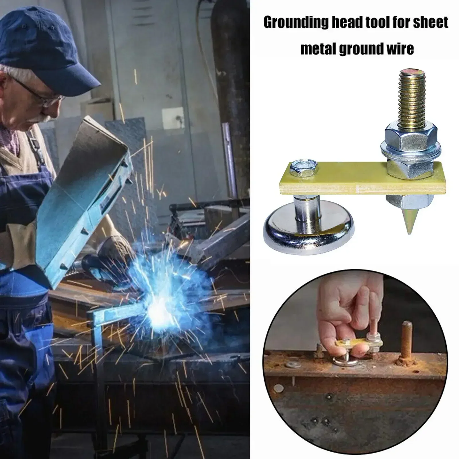 Welding Magnet Head Magnetic Fix Ground Clamp Strong Magnetic Welding Support For Electric Ground Tools Hot!