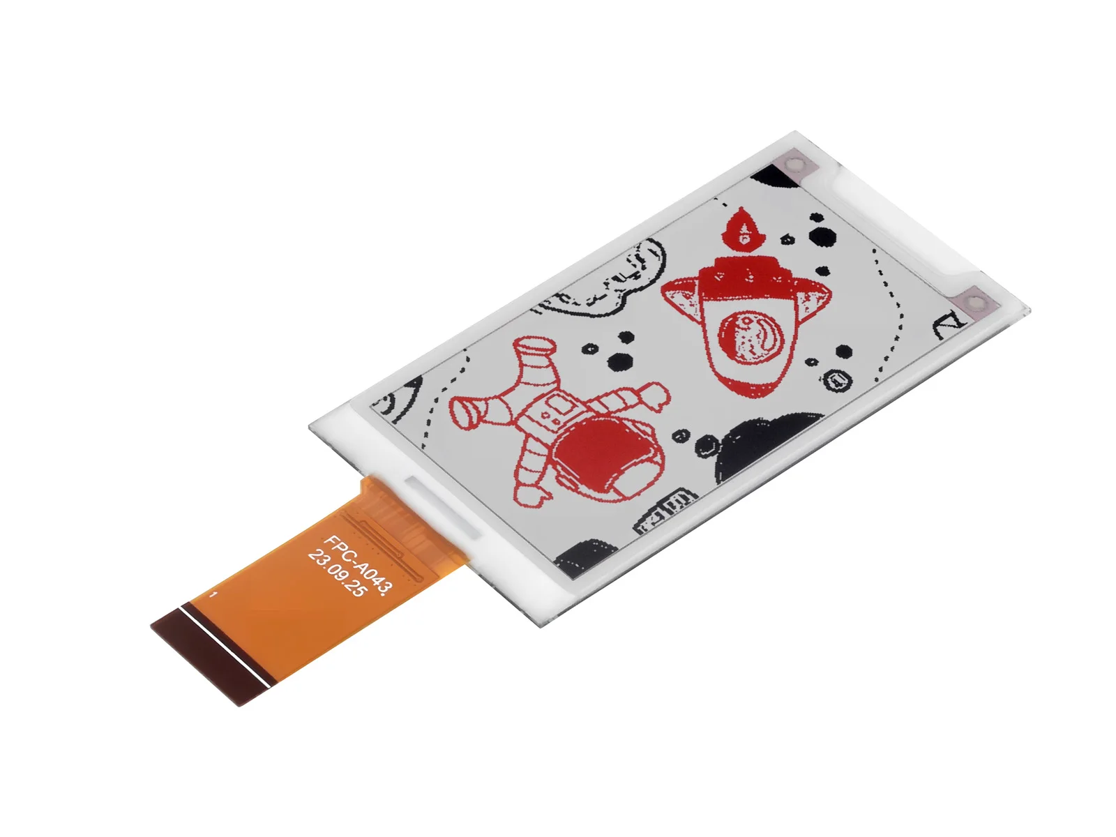 2.15inch e-Paper HAT+ (B),E-Ink Display, 296x160, Red/Black/White, SPI Interface,Low Power,Paper-Like Effect Without Electricity