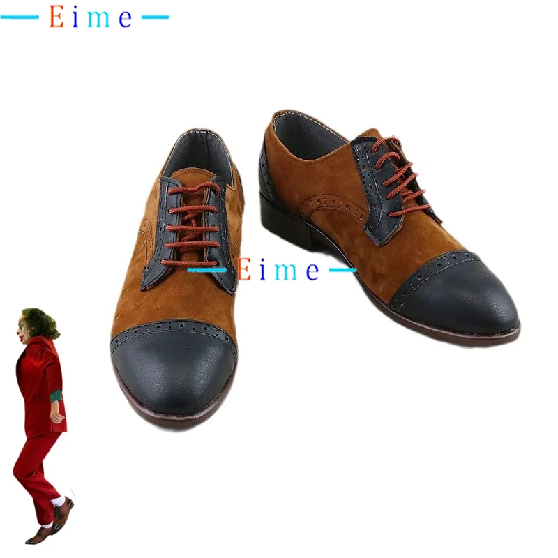 

Joker Joaquin Cosplay Shoes Halloween Carnival Boots Anime Accessories Cosplay Props PU Leather Shoes Custom Made