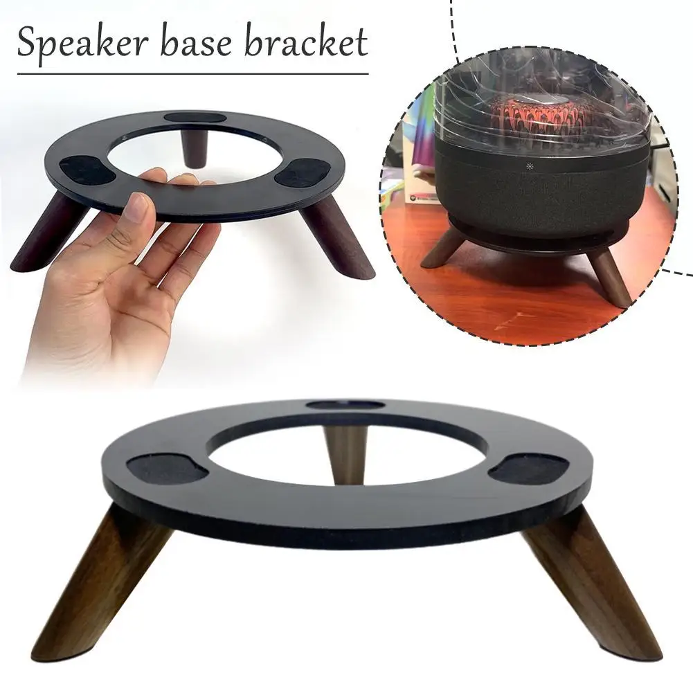 Speaker Base Bracket For Harman Kardon Solid Wood Base Thickened Nonslip Desktop Shock-absorbing Audio Stand