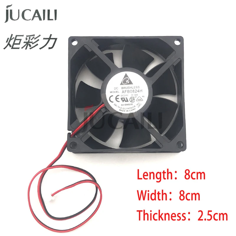 JCL 4pcs 8cm Cooling Turbo Fan Brushless Printer Parts for DC 24V 0.12A Cooler Blower Plastic Fans