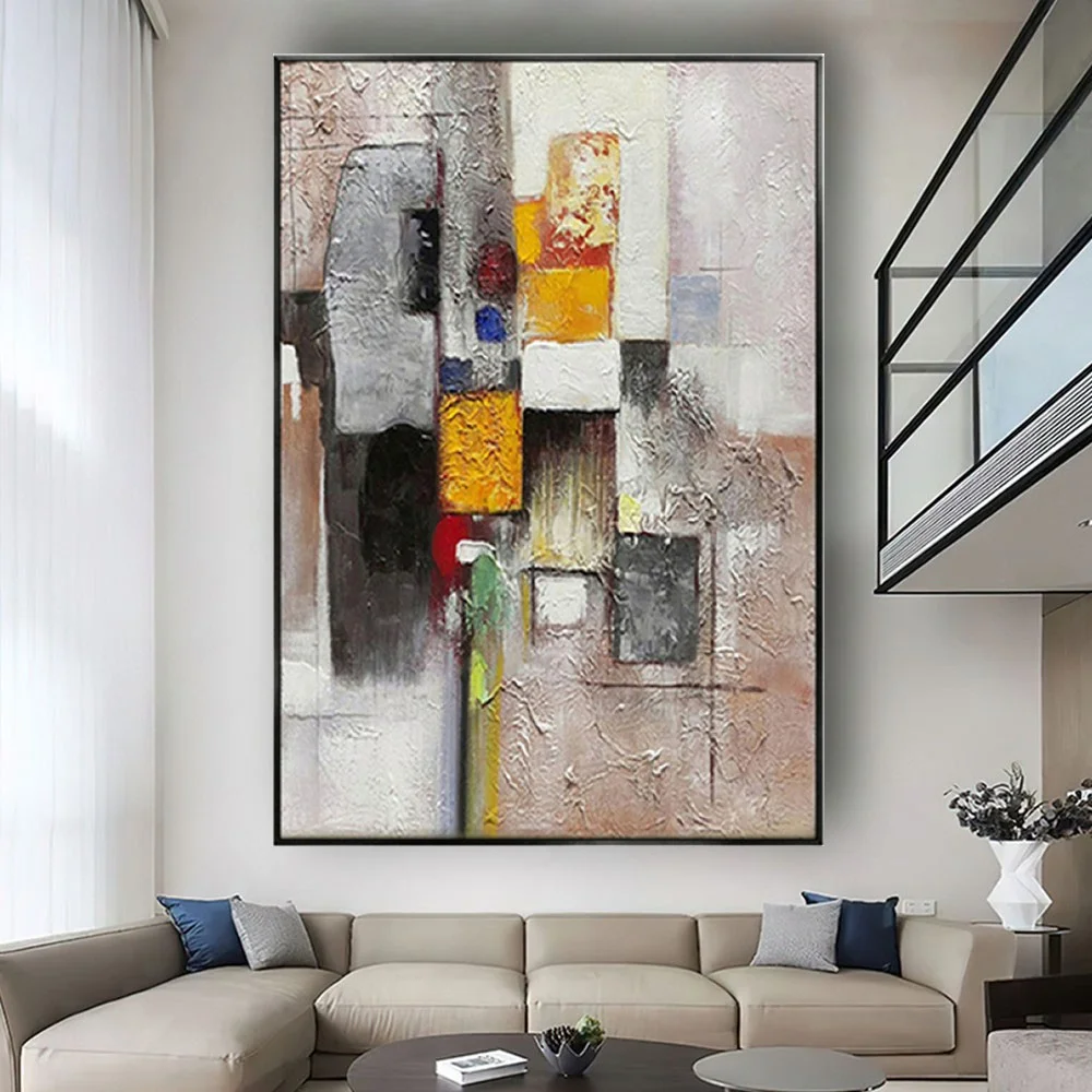 

Large Abstract Wall Art Picture Modern Canvas Oil Painting Decor Living Room Lienzos Cuadros Mural Decorate Indoor Home Artwork