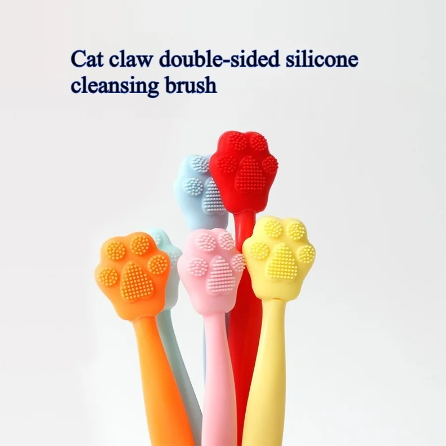 5 stücke Katze Klaue doppelseitige Silikon Reinigung Pinsel Manuelle Mitesser Entfernung Peeling Make-Up Entfernung Schönheit Körperpflege