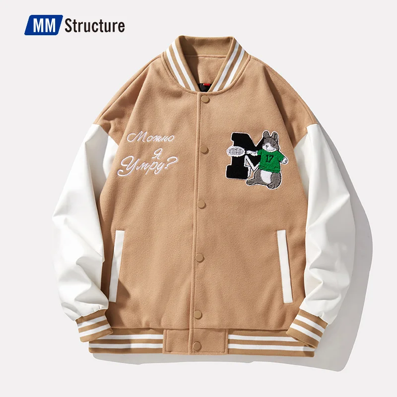 

Spring and Autumn 2022 Loose Pilot Jacket American Style Hip-hop Coats Fashion Retro Baseball Uniform