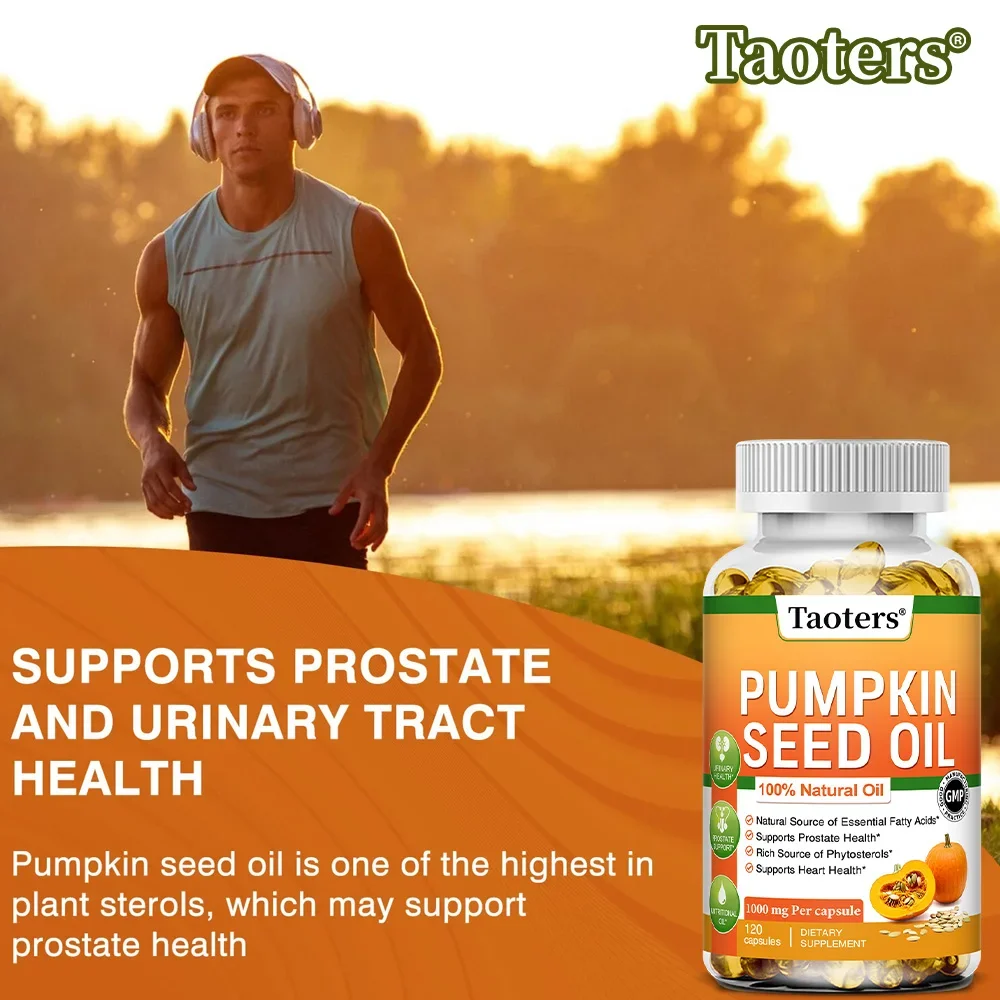 Pumpkin Seed Oil - Supports Prostate Health, Urinary Tract Health, Promotes Hair Growth, Regulates Blood Sugar and Metabolism