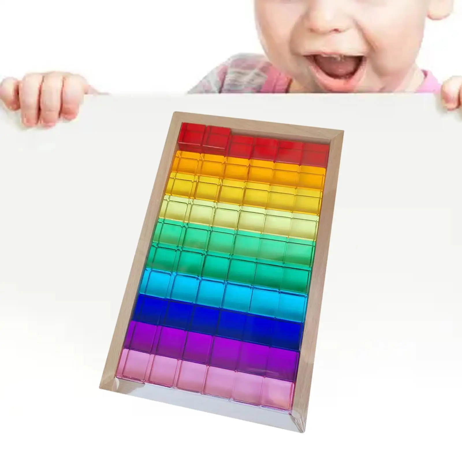 Juego de bloques de cubo para niños pequeños, mano, ojo, coordinación, resolución de problemas, perspectiva de Color suave, bloques de construcción para niños, niños, niñas, regalo