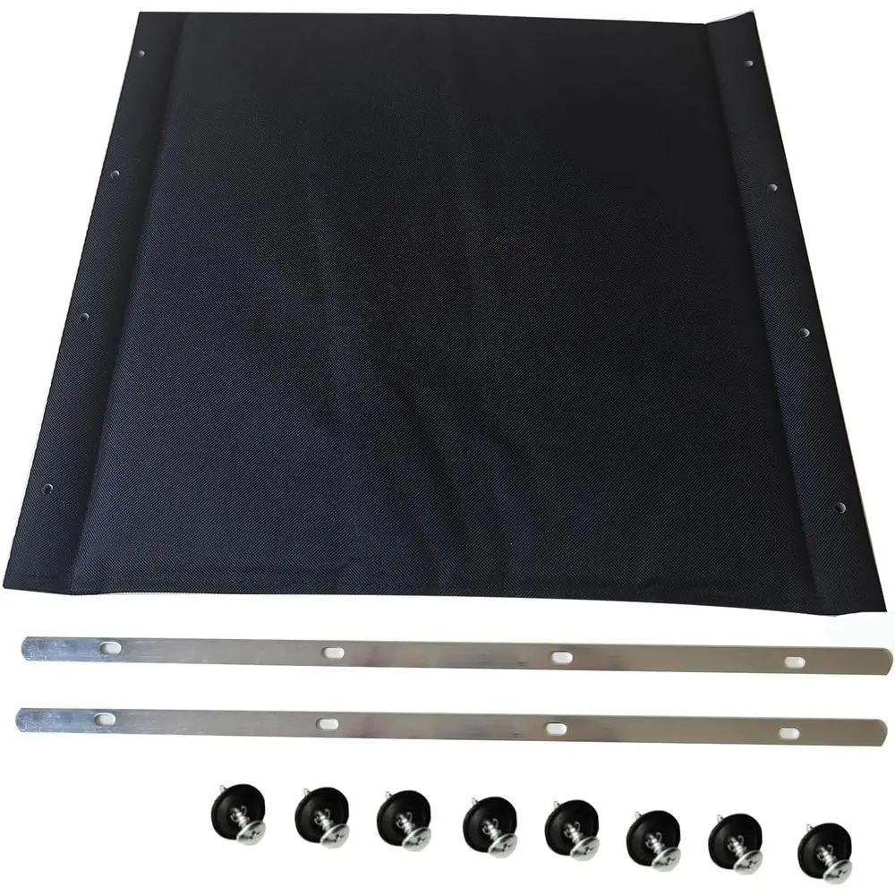 

20-Inch Wheelchair Replacement Seat, Replacement Parts with Hardware, Nylon Seat, Black (20 X 16)