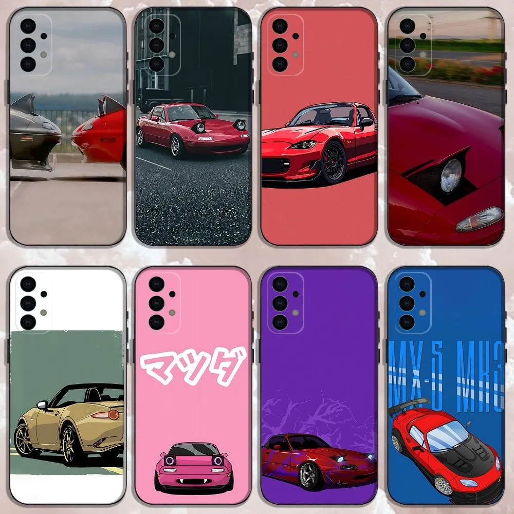 

M-Miata Car MX5 Phone Case For Samsung Galaxy A13,A21s,A22,A31,A32,A52,A53,A71,A80,Soft Black Shell
