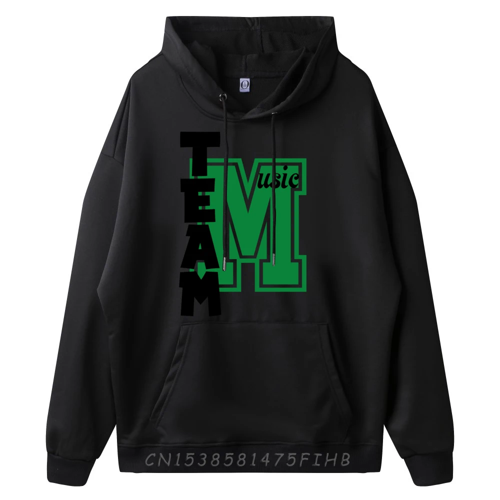 Music Team Band Teacher School Green Group Student Graphic Pullover Hoodies Polyester Fiber High Quality Men's Sweater