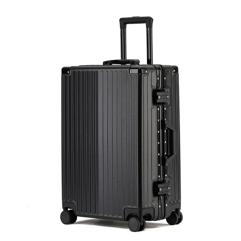 

New luggage female student aluminum frame trolley case universal wheel 24 travel password boarding