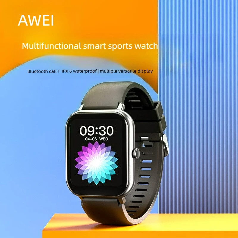 

Awei Smart Watch H25 Blood Pressure Oxygen Heart Rate Monitoring Call IP67 Waterproof Dial Sports Watch