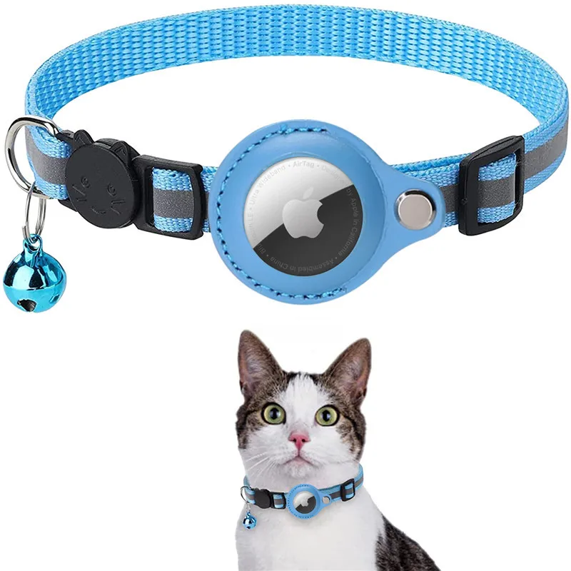 Anti-Lost Pet Cat Collar For The Apple Airtag Protective Tracker Anti Lost Positioning Collar WaterProof Reflective Pet Collars