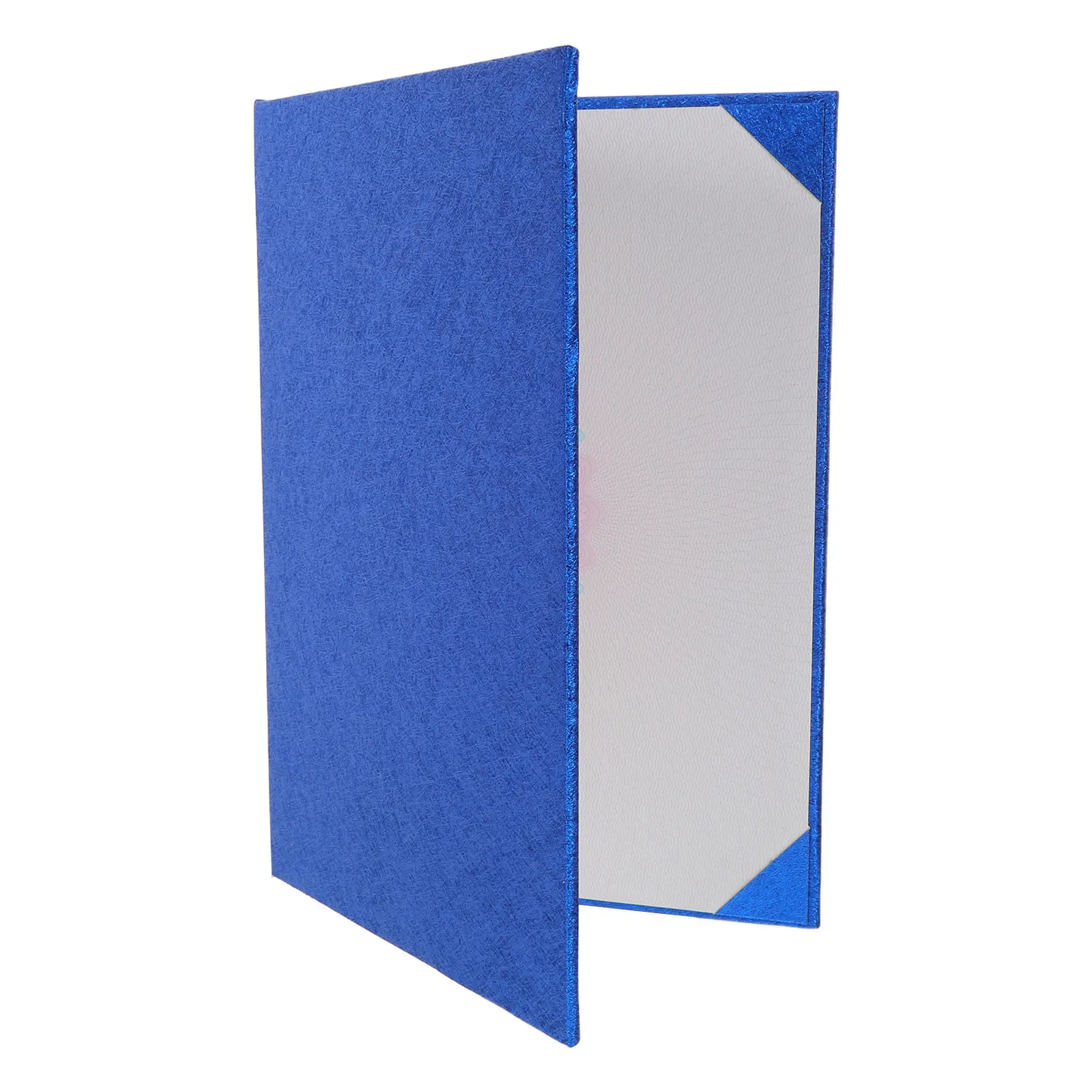 

Blue A4 Certificate Holder Blank Diploma Cover Graduation Document Protector Presentation Folder Award Recognition Certificate