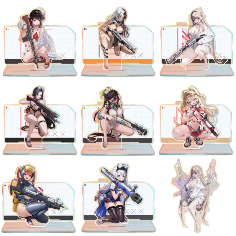 ACG NIKKE The Goddess of Victory Sakura Rosanna Summer Activities Swimsuit Anime Game Laser Double Insertion Character Stand Toy