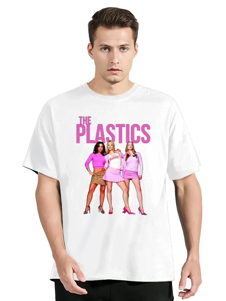 2024 Men 100%Cotton T-Shirt Mean Girls The Plastics Movie  Smallmediumlargexl T Shirt Hip Hop Clothing Oversized Graphic Tops