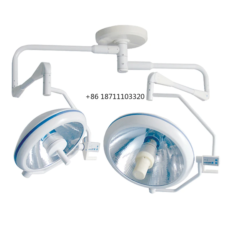 MT Manufacturers Direct Selling Operation Halogen Light Ceiling Mounted Double Arms Surgical Mobile Light Operating Lamp