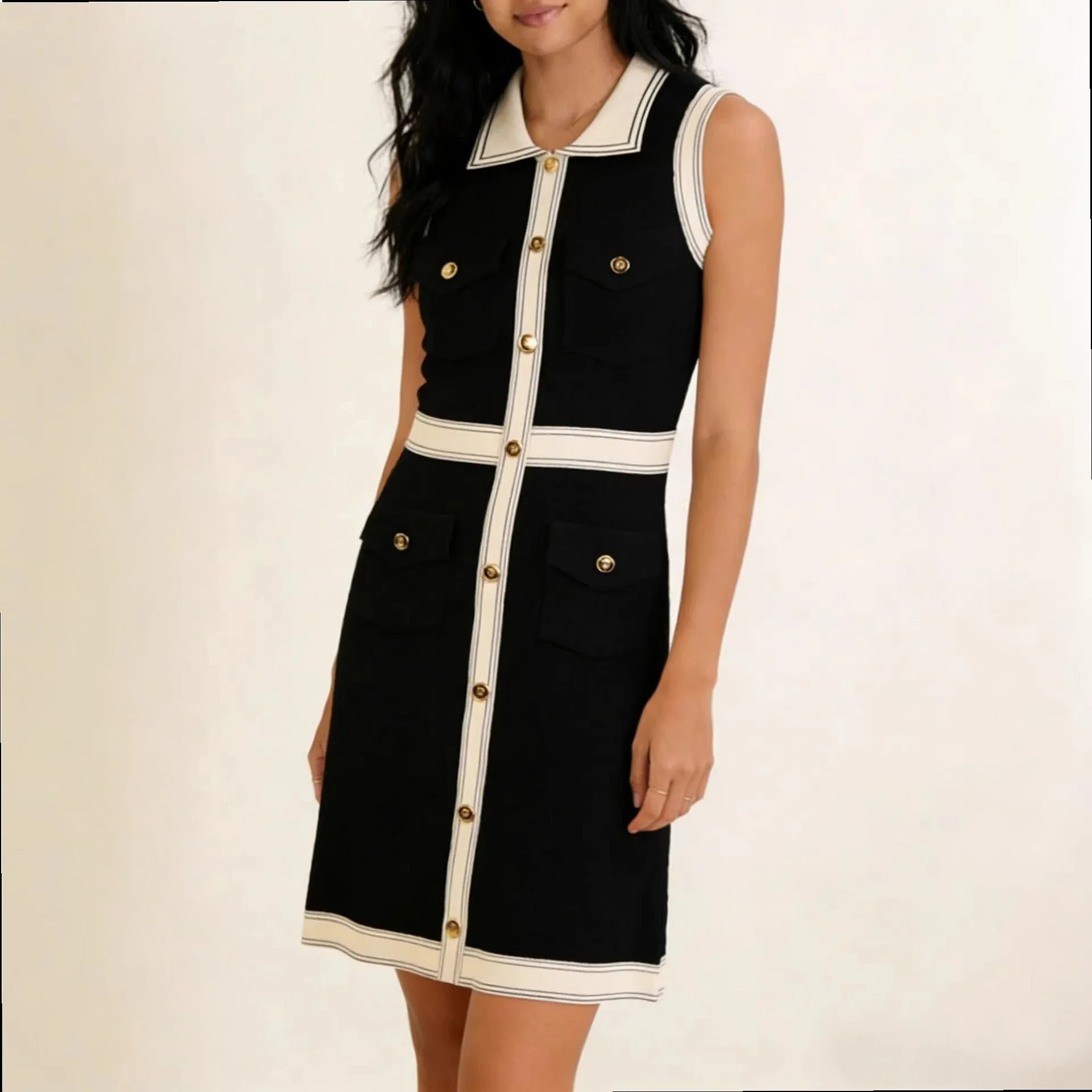 Vestido de Punto A-Line Verano Casual - usage example