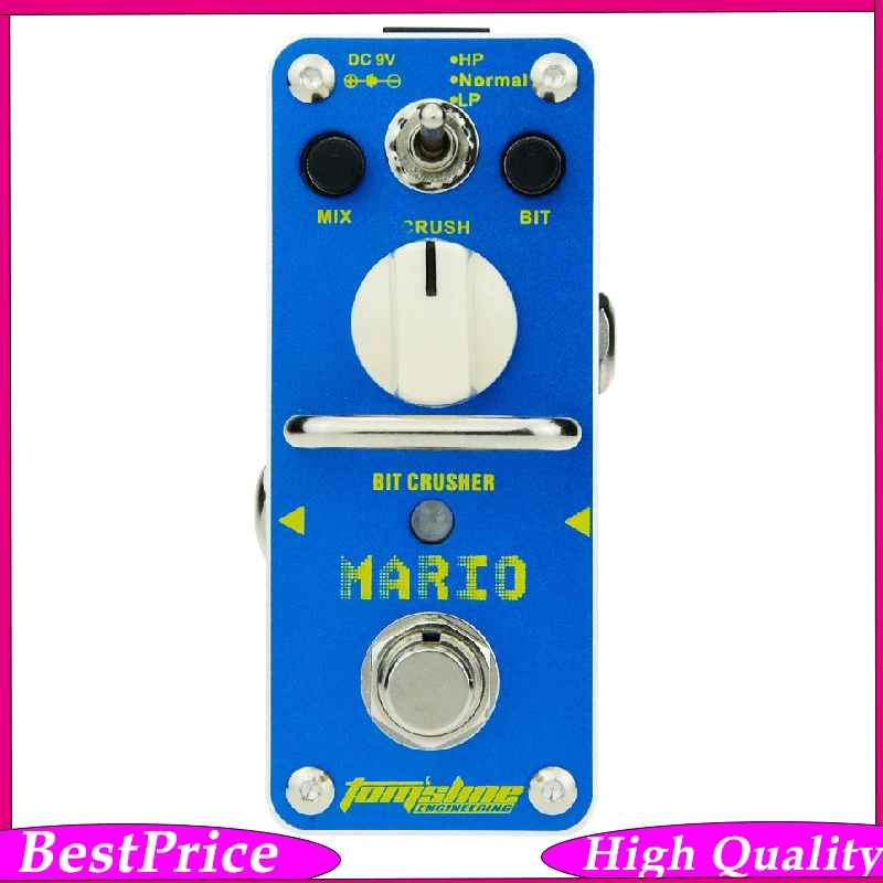 

Aroma AMO-3 Mario Electric Guitar Effects Pedal Bit Crusher Mini Single Effect with True Bypass Guitar Parts & Accessories