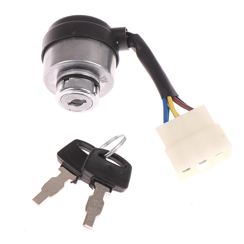 6 Wire Way Gasoline Diesel Generator Gas Ignition Start Key Lock Combination Switch For 2.5-6.5KW 188F Gas Generator Accessories