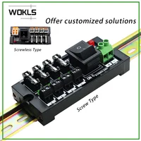 Bloque de terminales de resorte de carril Din Módulo de expansión Fuente de alimentación Bloque de terminales de rama de terminal común