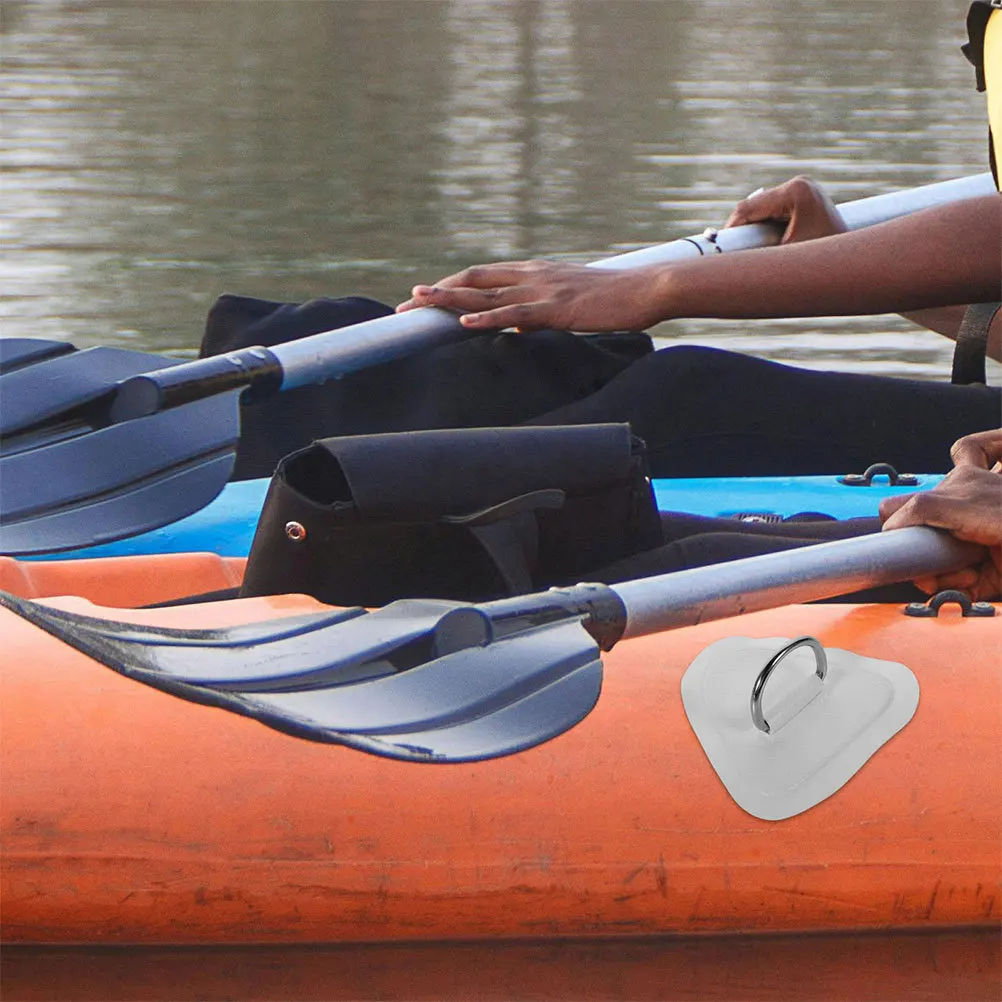 

3pcs Kayak Accessories Stainless Steel Pvc D-Ring Buckle For Canoe Boat Paddle Board Bungee Cord Fixator Replacement Parts