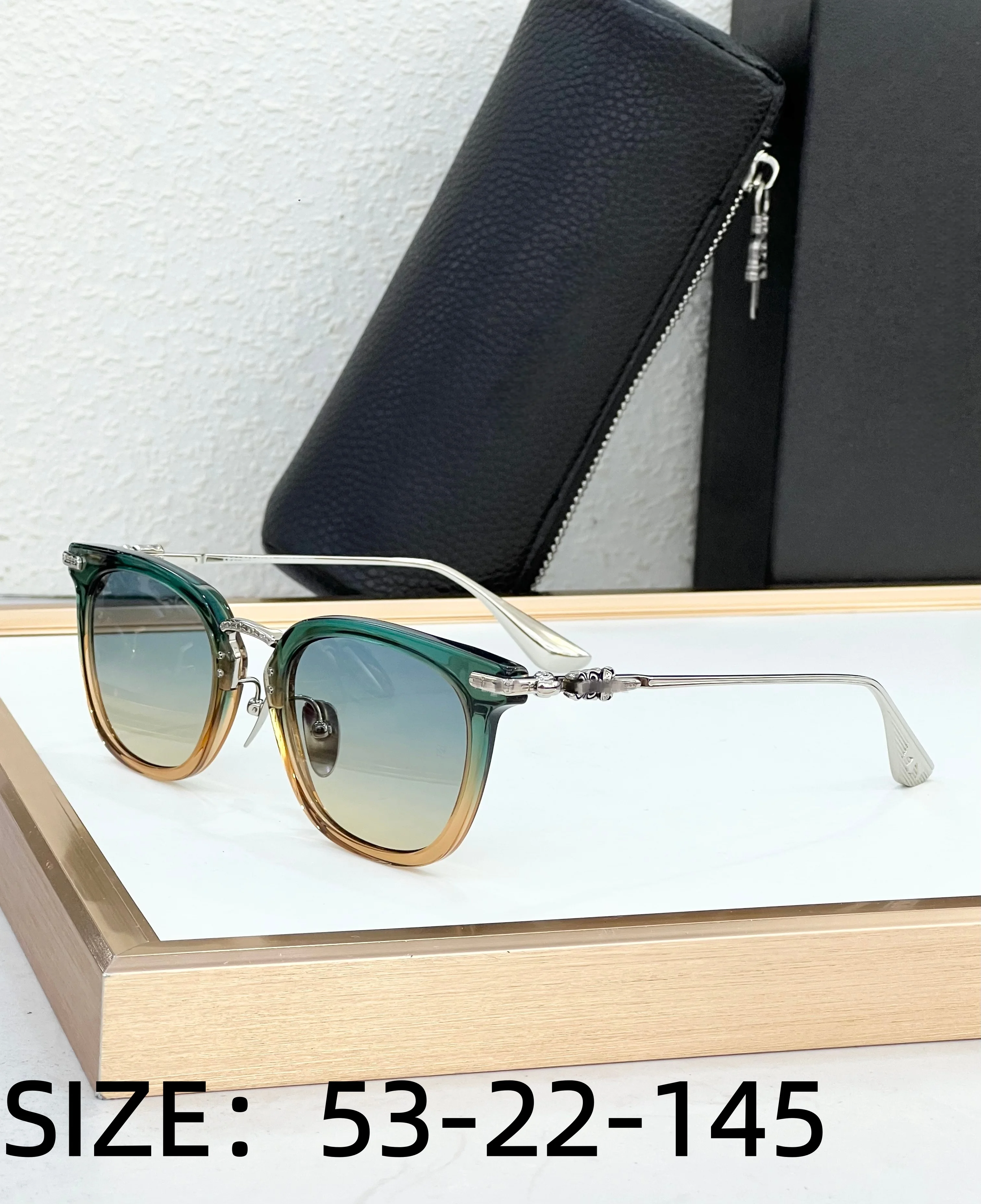 

2026 New Luxury Japanese Handmade Square Sunglasses 53-22 Comfortable Unisex Outdoor Holiday Fashion Accessory UV400