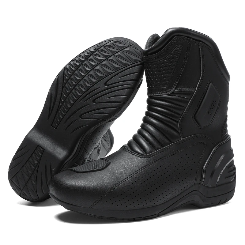 Men's High-Top Boots Motocross Boots Riding Waterproof  Women Racing Boots Motorcycle Boots Equipment Rally Shoes Wear-resistant