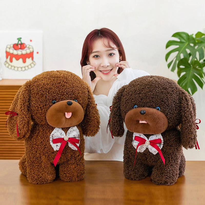 

Плюшевая игрушка для собаки, реалистичная кукла-щенок для детей, подарок на день рождения, чучело, подарок для девочек, приятная игрушка для собаки для детей