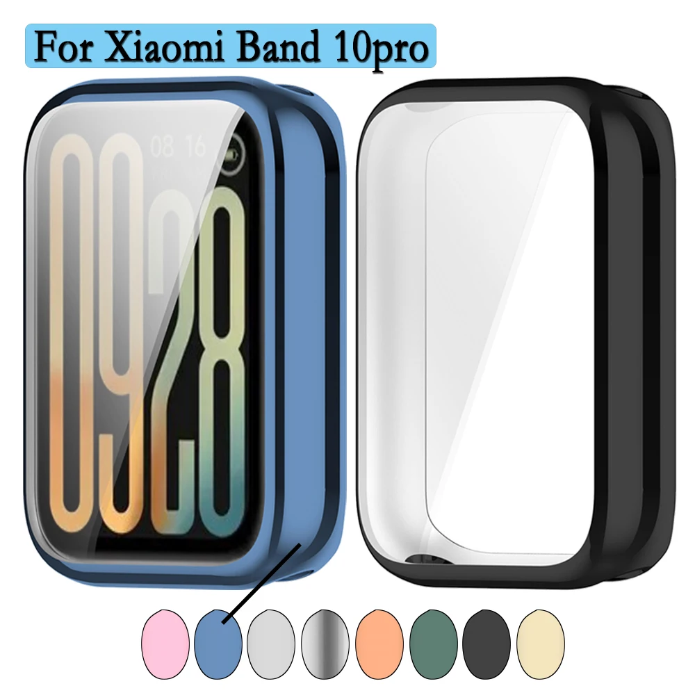 Für Xiaomi Band 10pro Vollschutzhülle mit Displayschutz Weiche und Langlebige TPU-Vollabdeckung Dekoration für Xiaomi Band 10pro