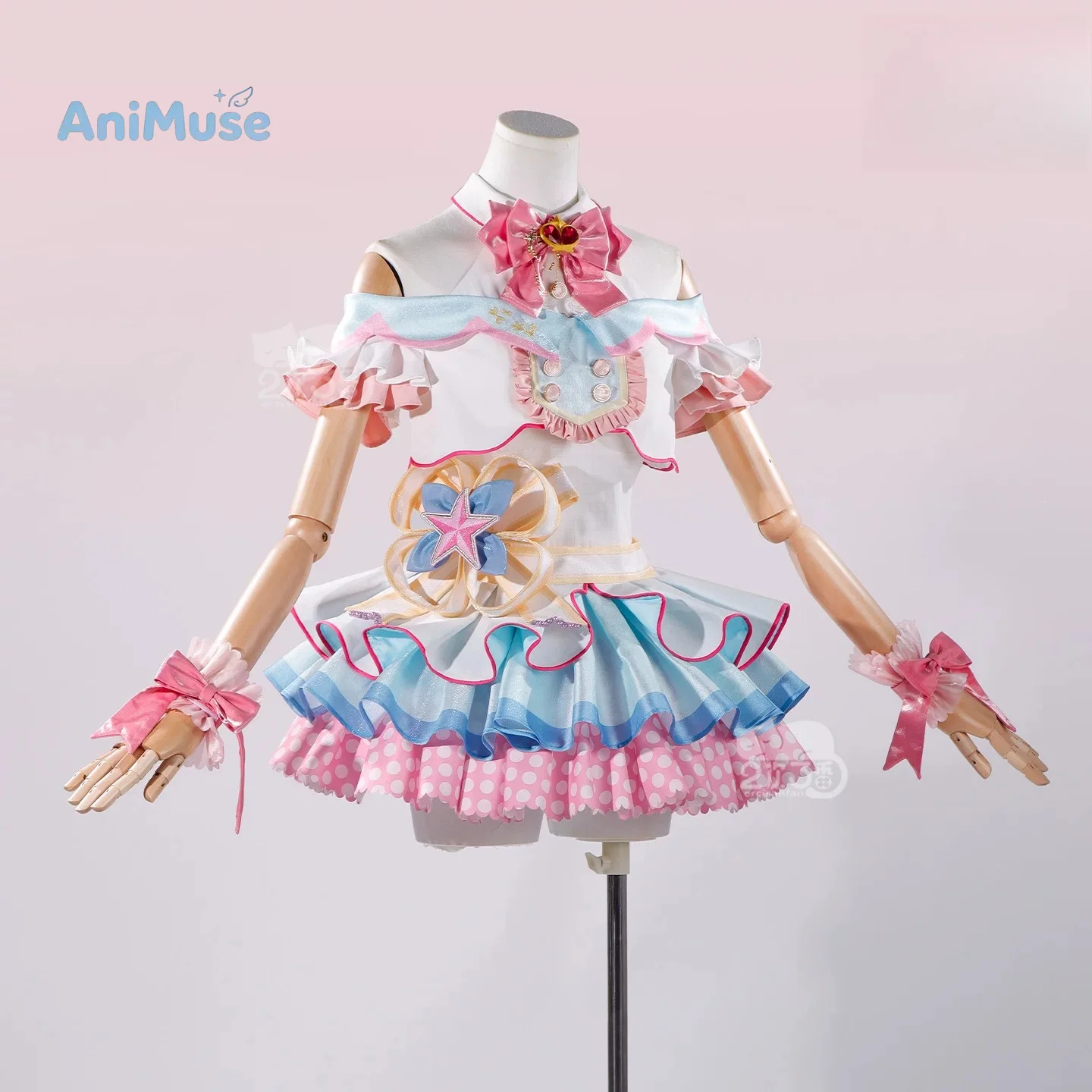 Love Live μ's‌ Nico Yazawa 20th Birthday Card‌ Cosplay Costume Women Cute Dress Halloween Comic Con Role Play Clothes AniMuse view 3