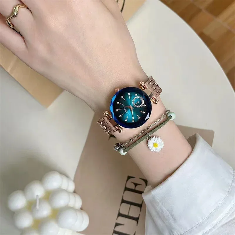 Relojes De cuarzo De acero para Mujer, pulsera De marca De Lujo a la moda, regalo, envío directo, novedad De 2024