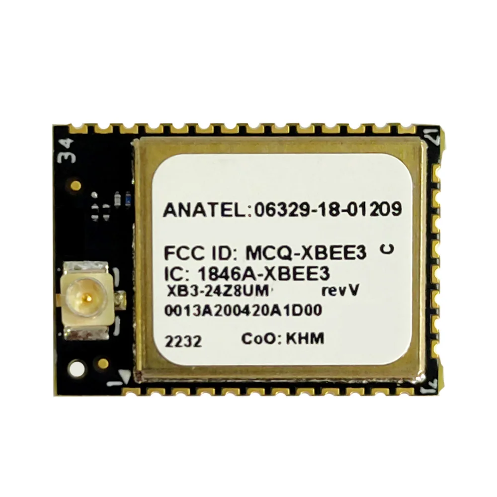 

Original XB3-24Z8UM for Digi ZigBee3.0 Wireless Module for XBee 3 PRO 2.4GHz U.FL Ant MMT Module