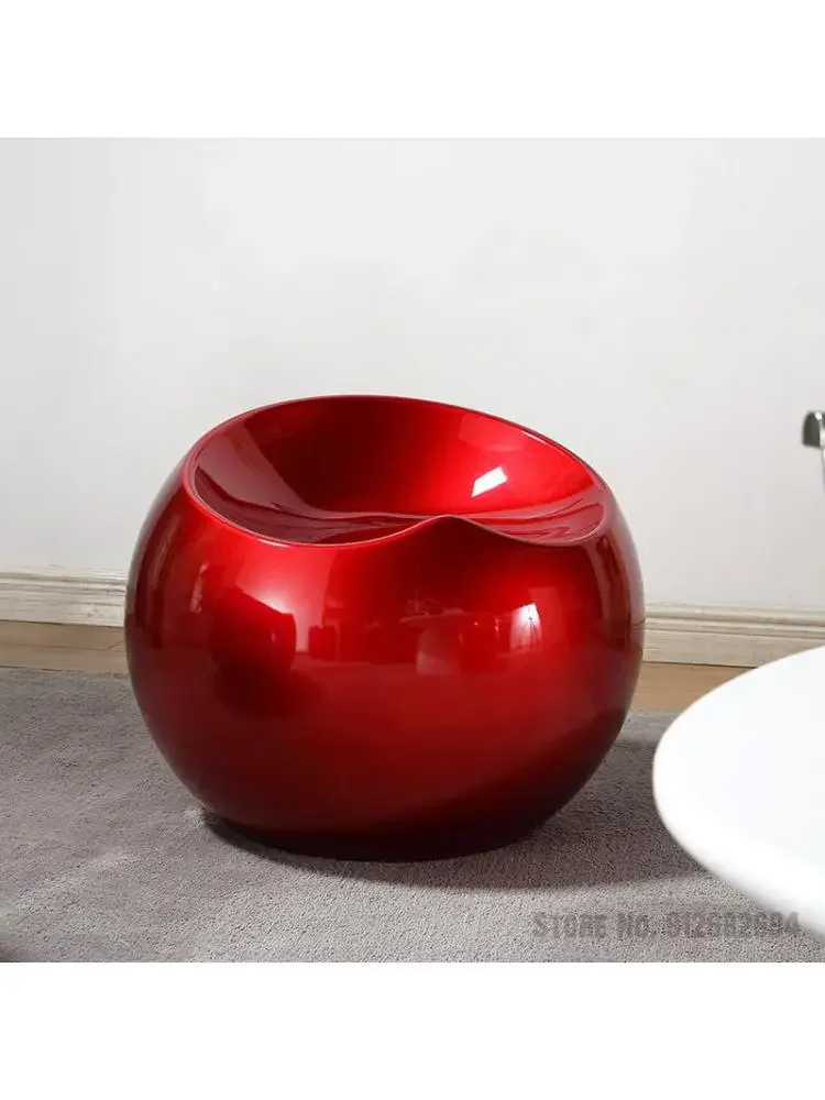 Ball chair living room simple personality apple stool fashion colorful shopping mall rest stool creative shoe replacement seat