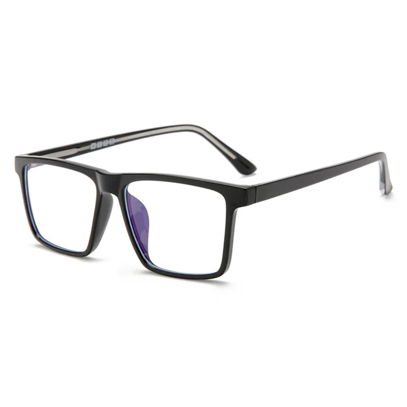 نظارات قصر النظر المربعة كبيرة الحجم TR90 بإطار كبير نظارات طبية لقصر النظر 0 -0.5 -0.75 إلى -6.0