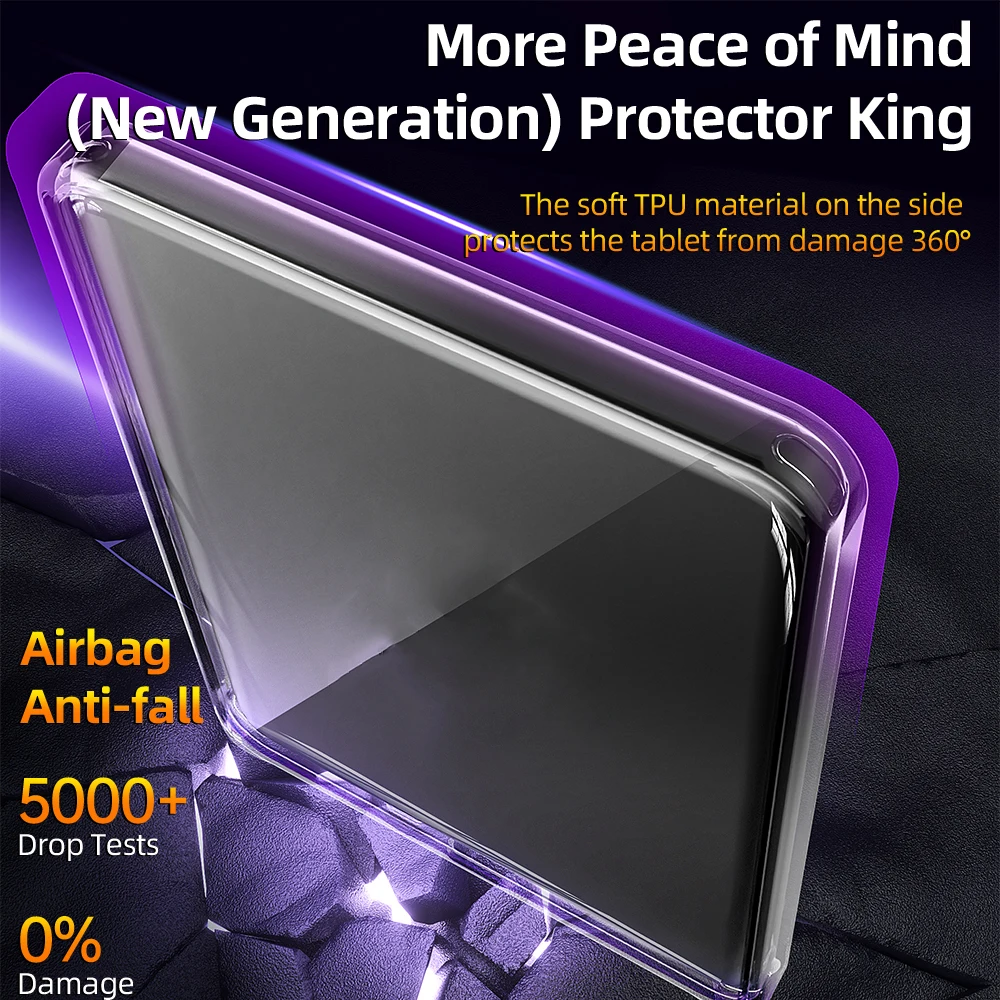 Cubierta protectora transparente para Kindle 11 2024 generación cuatro esquinas anticaída antiarañazos a prueba de polvo diseño Simple