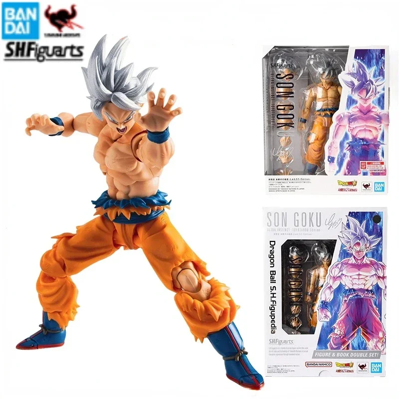 Bandai S.H.Figuarts Original Genuine Dragon Ball Son Goku ULTRA INSTINCT TOYOTAROU Edition Model Toys Anime Action Figure Gifts