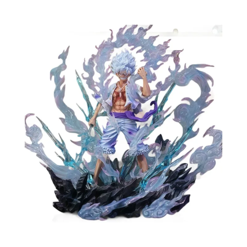 One Piece JT Rage Gear 5 Nika Luffy Figure GK Statue Model Anime Collectible Desktop Decor Gift for Fans