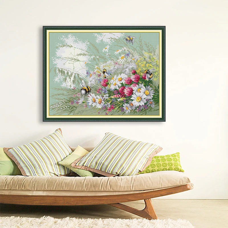 Stamped Cross Stitch Kit Canva - Cross Stitch Stamped Kits Beginners ulasan dan harga