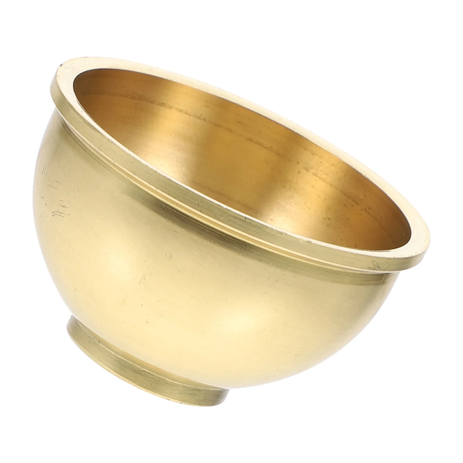 

1pc Copper Offering Cup Polished Temple Bowl For Home Decoration Buddhist Supplies Water Ritual Accessory