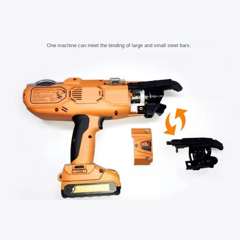 9980514.4V Automatic Rebar Tying Machine Hand-held Electric Intelligent Steel Bar Binding Machine Rebar Tying Tools 12-2