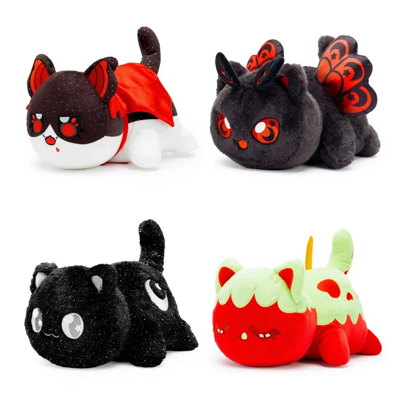 

2025 New Cat Doll Cute Red Apple Cat Doll Festival Gift Moth Cat Plush Toy Children And Girls' Birthday Gifts