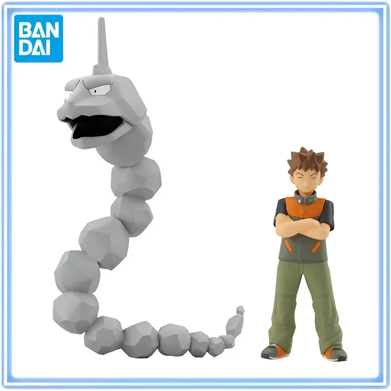 Original Bandai Shokugan Pokemon Scale World Kanto Region Brock Onix Action Figures Boxed Brand New for Kids Toys Gift