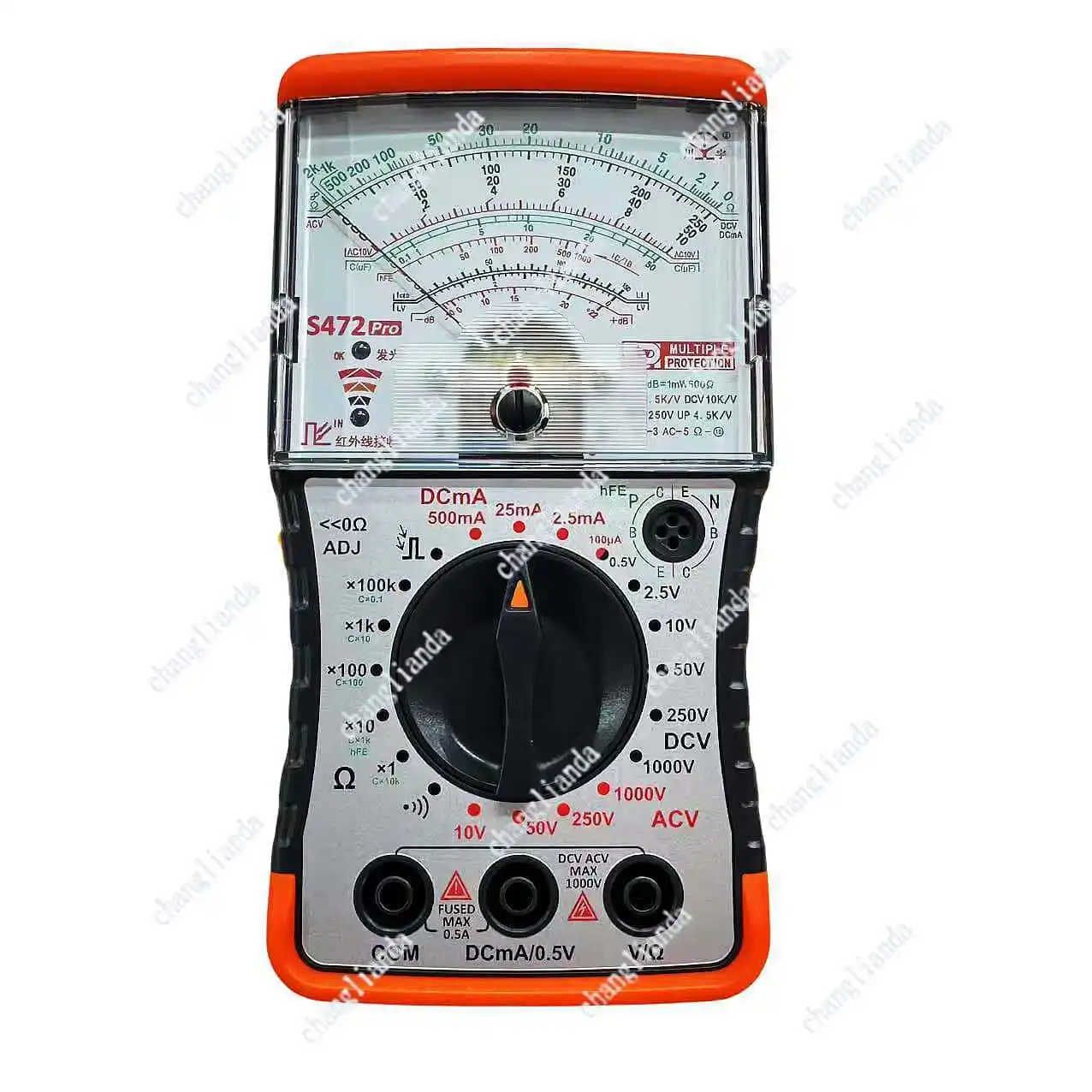 Multimeter S472 multi-purpose mechanical three-purpose high-resistance 100K analog meter portable instrument