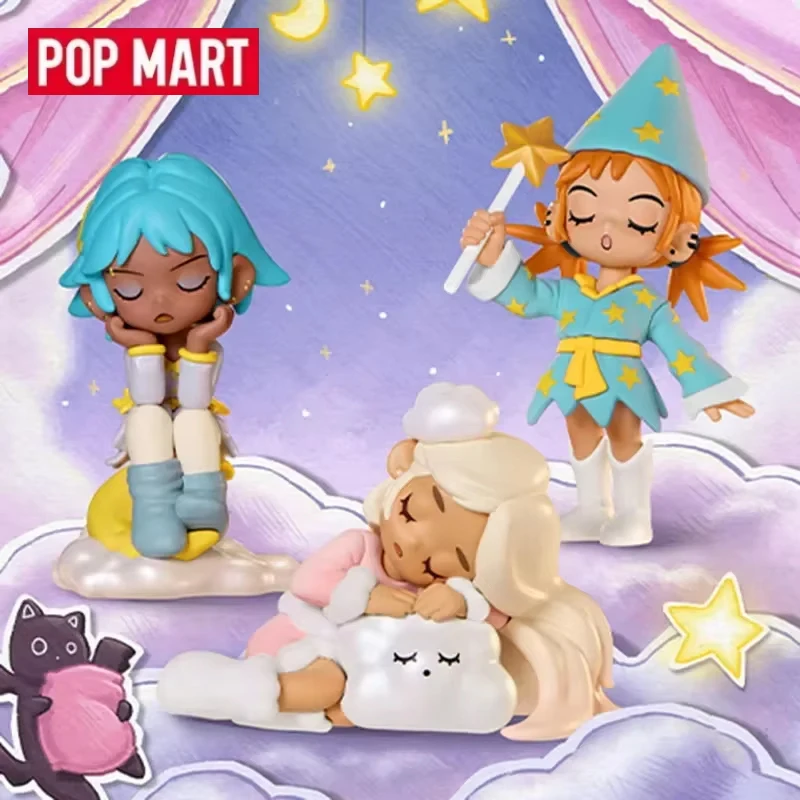 POP MART Lil Peach Riot SLEEPOVER Serie Trendige Blindbox-Spielzeuge Original Mystery Box Überraschungs-Actionfigur Überraschungstüte