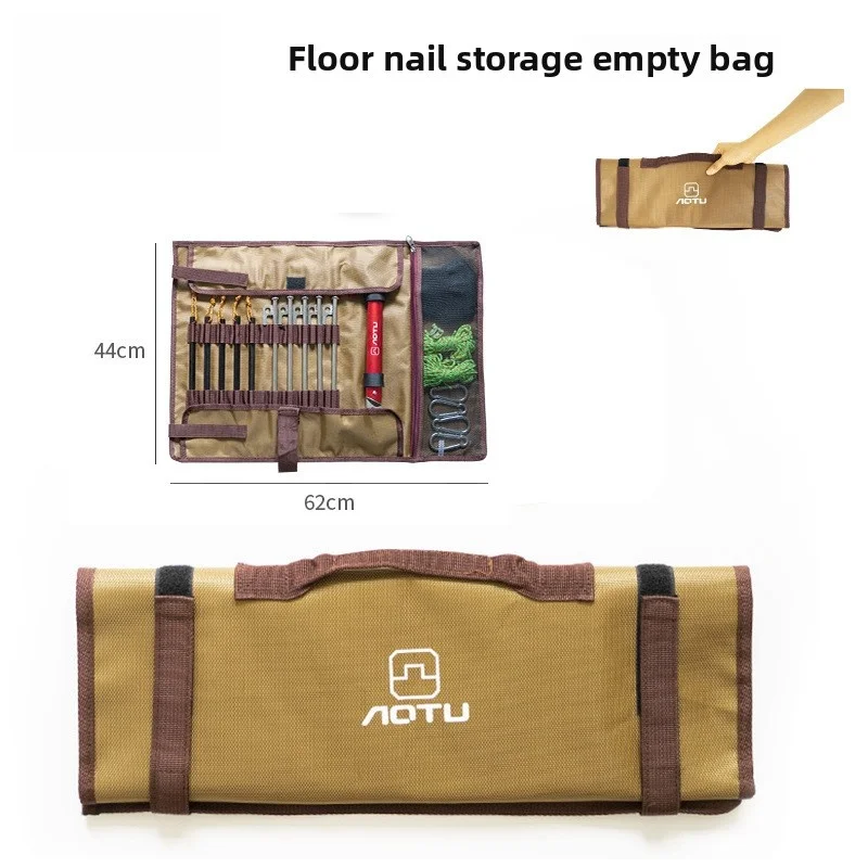 

Large Outdoor Camping Tent Peg Bag Hammer Storage Bag Tool Canvas Storage Box Camping Accessories Camping Gear
