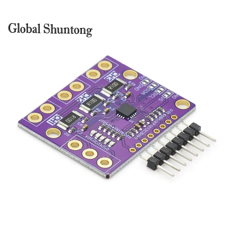 1Pcs I2C SMBUS MCU-3221 INA3221 Triple-Channel Shunt Current Power Supply Voltage Monitor Sensor Board Module Replace INA219