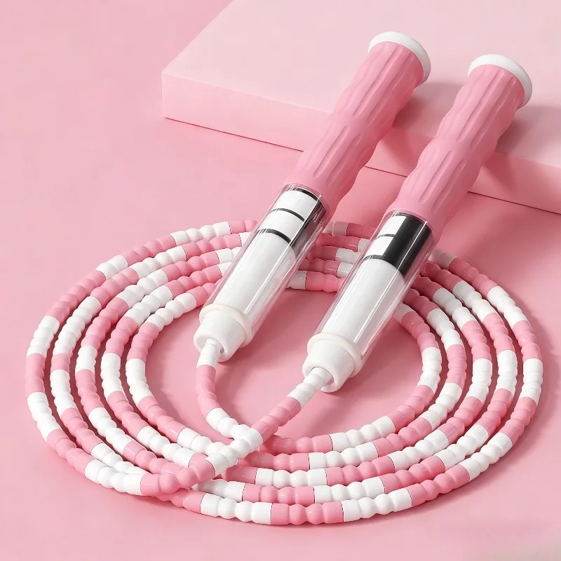 Bamboo Jump Rope for Children Adjustable Sports Steel Wire Rope Test Recommended Physical Exercise for Weight Loss