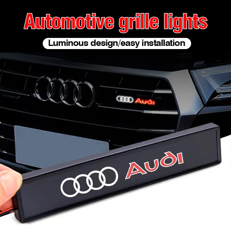 

Car Front Cover Grille Lamp Emblem Decor Lightings LED Lights For Audi A7 A8 A3 A4 A5 A6 TT Q3 Q5 Q7 B5 B6 B7 B8 B9 8P C6 C5 C7